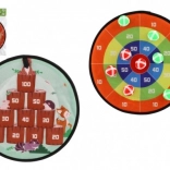 Țintă dublă față cu scai și mingi 34 cm