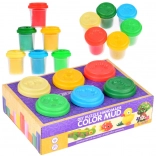 Set creativ cu plastilină colorată, 6 piese