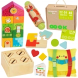 tooky toy montessori box 22–24 luni – set educațional 7 în 1