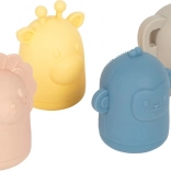 Set de jucării din silicon pentru apă small foot (leu, elefant, girafă, maimuțică)