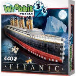 Puzzle 3D Titanic de la Wrebbit, 440 piese