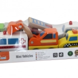 Mașinuțe din lemn – set de 6 bucăți