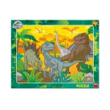Puzzle Lumea Jurasică, 40 piese, tip placă