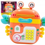 Seif interactiv pentru copii și pușculiță excelentă în formă de crab 4‑în‑1 WOOPIE