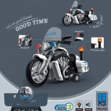 Motocicletă de poliție cu efecte luminoase și sonore