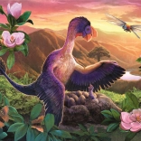 Puzzle Dinozauri Uimitori: Microraptor la cuib 54 piese