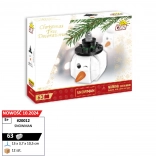 Cobi ornament de Crăciun om de zăpadă – set de construcție