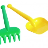 Set de grădină din plastic pentru copii – lopățică și greblă mici
