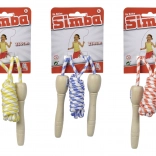 Coardă de sărit Simba Be Active cu mânere din lemn 230 cm