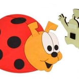 magnet din lemn buburuză DoDo