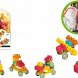 Set de cărămizi de construcție moi, 60 de piese, cu rucsac