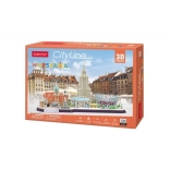 Puzzle 3D CityLine panoramă Varșovia 159 piese