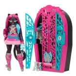 Monster High Secrete înfricoșătoare Catty Noir – jucărie cu garderobă și surprize