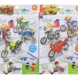 Set de motociclete 3D din carton pentru pictat, pentru copii