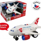 Avion ČSA cu anunțuri ale căpitanului și însoțitoarei de bord, cu mecanism cu inerție 20 cm