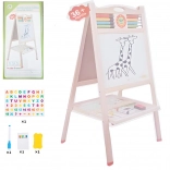 Tablă din lemn, dublă față, cu abac și accesorii