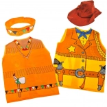 Costum pentru copii cowboy sau indian – vestă și pălărie