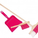 Set de măturat pentru copii GOKI 3 piese mov