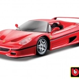 Model din metal Bburago 1:24 Ferrari F50 roșu