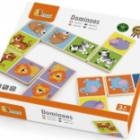 Domino din lemn cu animale