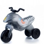 Bicicletă fără pedale cu trei roți Super Bike, argintie, 44 cm