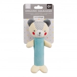 Zornăitoare scârțâitoare Petit Collage ursuleț din bumbac organic