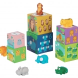 Cuburi cu animale Safari pentru copii de la 2Kids Toys