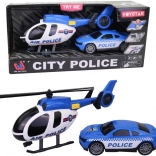 Elicopter cu mașină de poliție