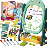 Tablă magnetică dublă pentru desen și învățarea numerelor și literelor