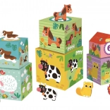 Cuburi cu animale Fermă de la 2Kids Toys
