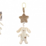 Iepure de Pluș Suspendat cu Stea pentru Pătucuri și Cărucioare