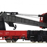 Vagon macara Roco cu vagon de protecție DB AG, H0
