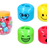 ascuțitoare pentru două creioane cu față și rezervor