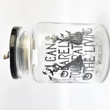 Borcan de sticlă pentru dulciuri cu capac WEDNESDAY