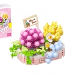 Set de construcție KOCO Bloom – aranjament floral cu suculente, 249 piese