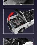 Set de construit cabriolet alb MOULD KING (1688 piese)