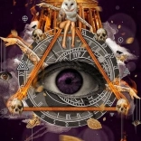 Pictură cu diamante Ochi Clarvăzător 30x40 cm