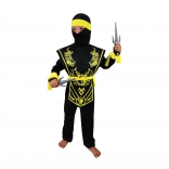 Costum de carnaval pentru copii Ninja Galben
