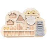 Panou muzical din lemn cu 12 instrumente VIGA