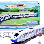 Set de tren electric Jokomisiada cu traseu de 9 m și 70 de piese