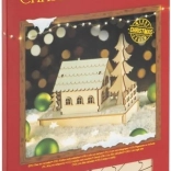 Puzzle 3D din lemn căsuță