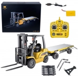 Stivuitor cu remorcă telecomandat 1:10, portocaliu