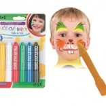 Vopsele pentru față tip creion – set de 6 culori