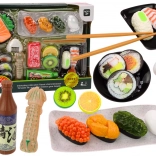 set sushi pentru copii, set de jucărie 22 piese