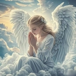 Norimpex Pictură cu diamante Înger rugător 30x40 cm