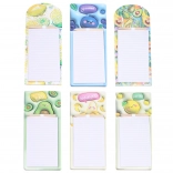 Carnete notițe magnetice cu creion, mix de motive fructate, 40 de foi