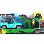 Set jucărie Dinozaur cu mașină