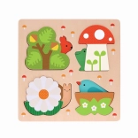 Petit Collage puzzle de inserare - Acesta este casa mea