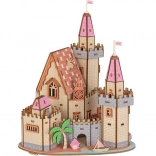 Puzzle 3D din lemn – castel pe plajă WOODCRAFT