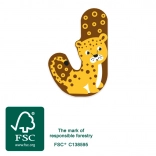 Literă J din lemn Small Foot